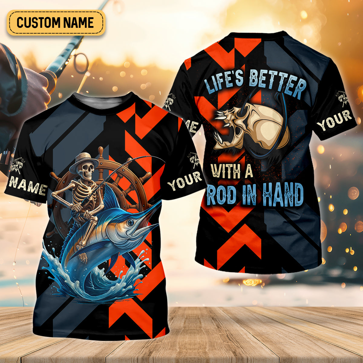 Life's Better With A Rod In Hand UPF Shirts, Fishing Shirts For Women, Funny Fisherman Gift
