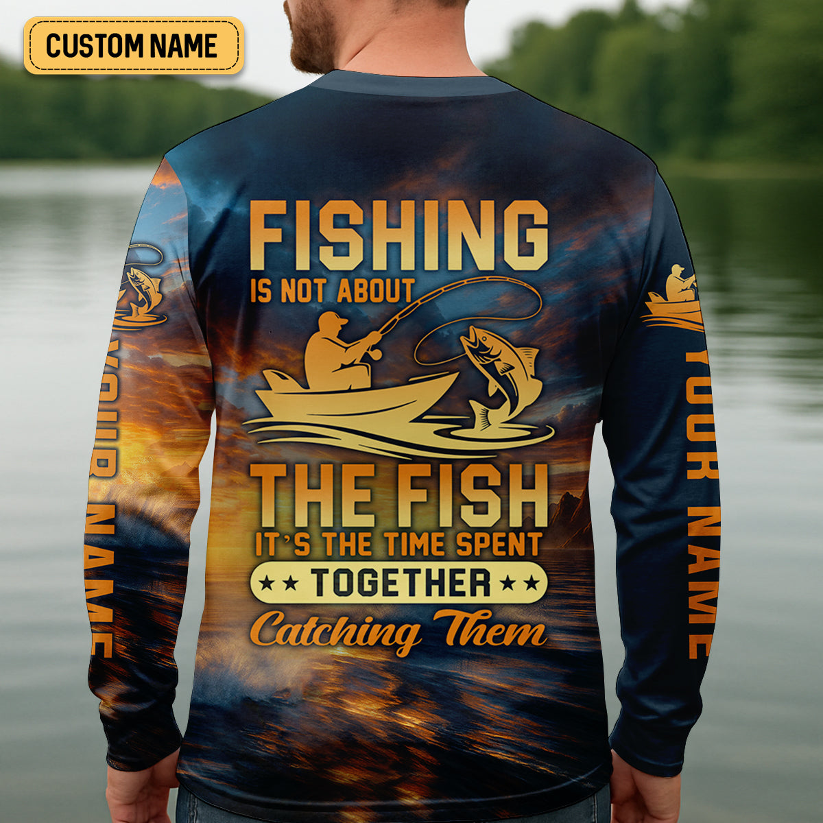 Fishing Is Not About The Fish Fishing UPF Shirts, Tournament Fishing Shirts, Men's Fishing Shirt