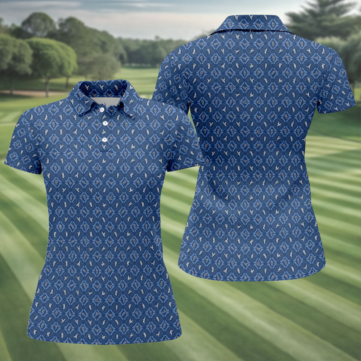 Dirty Funny Adult Humor Fun Women's Golf Shirts, Unique Gift For Golfer, Ladies Golf Polos