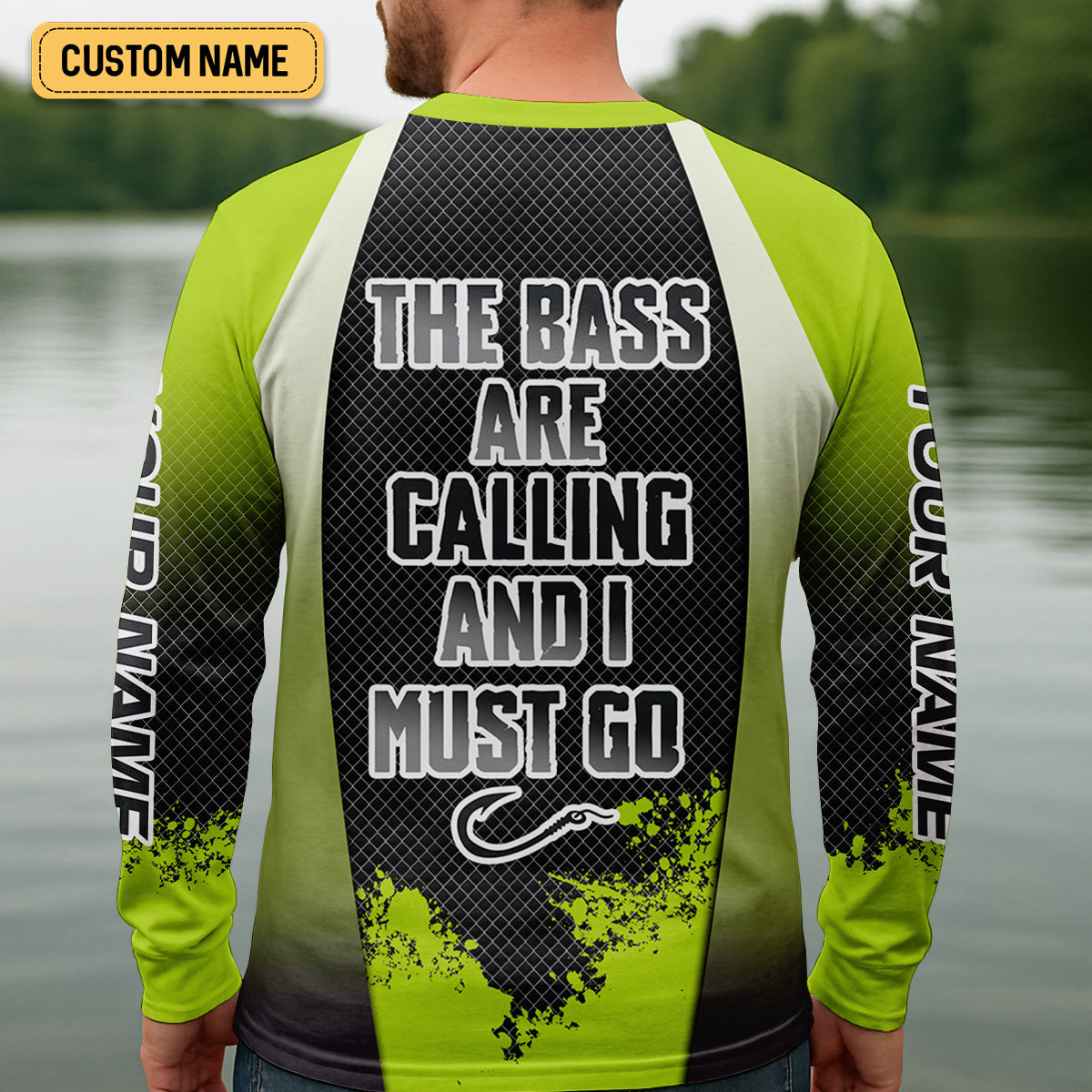 The Bass Are Calling And I Must Go Bass Fishing SPF Shirt For Men, Funny Fishing Shirt, Men's Fishing Shirt