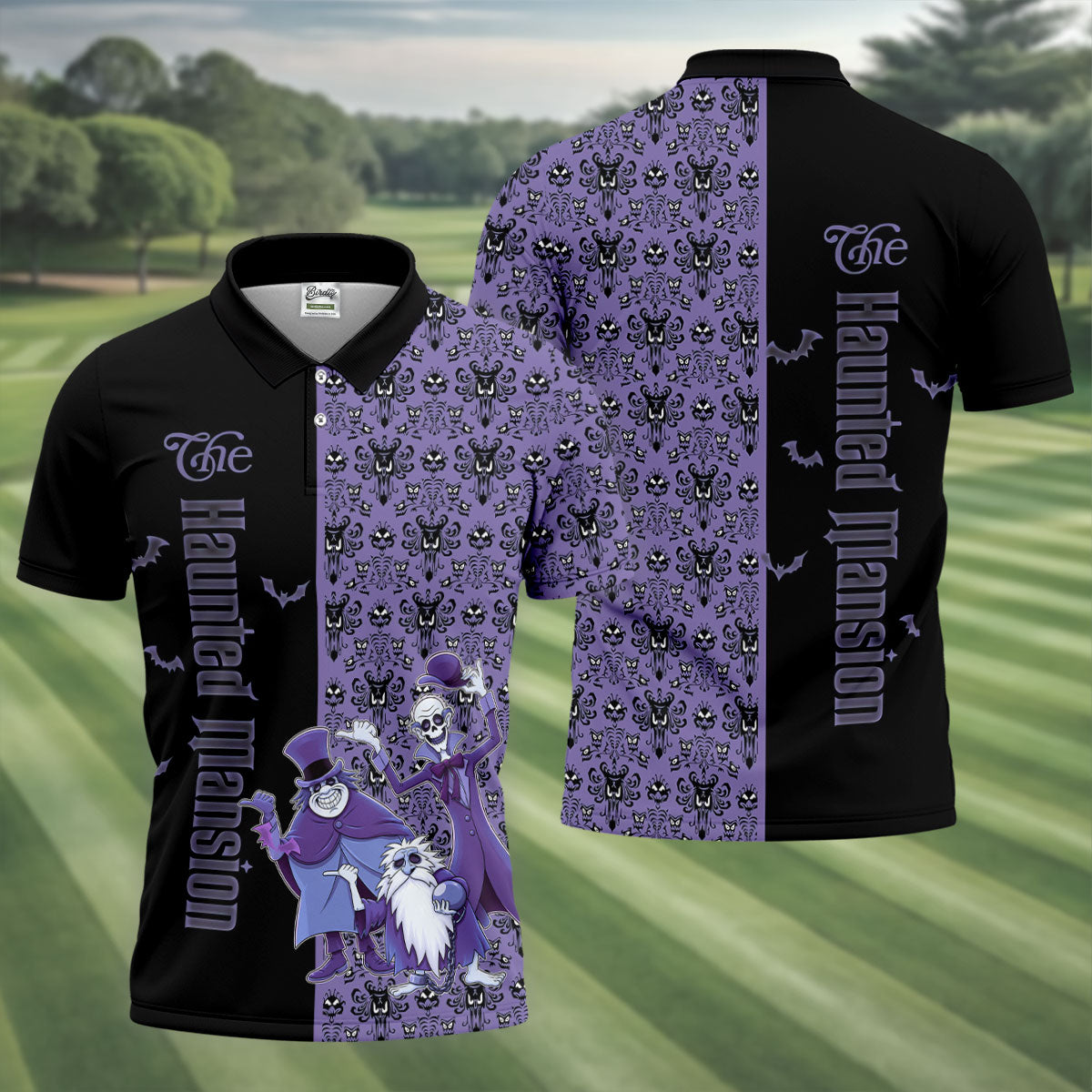 Haunted Halloween Horror Character Polo Shirt, Golf Polo Shirts For Men, Mens Polo Shirts