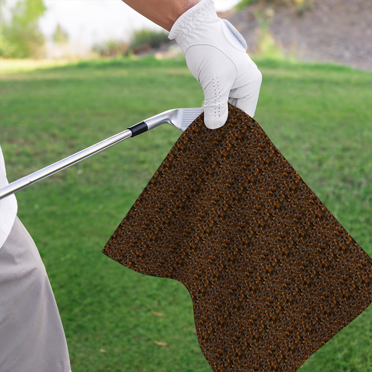 German Shepherd Pattern Golf Towels, Funny German Shepherd Towel, Dog Lover Golf Gift