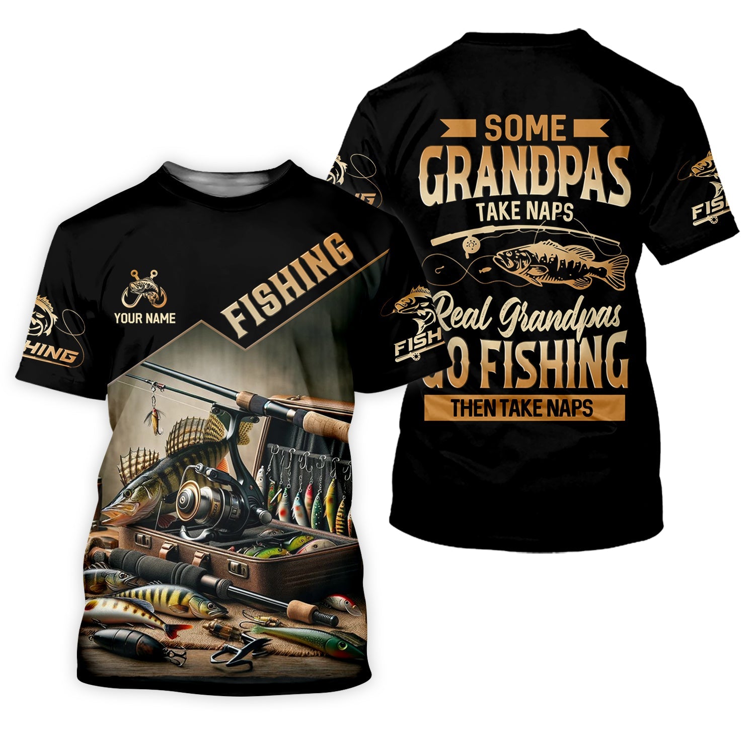 Some Grandpas Take Naps, Grandpa Fishing SPF Shirt, Best Fishing Gifts, Hilarious Fishing Shirts