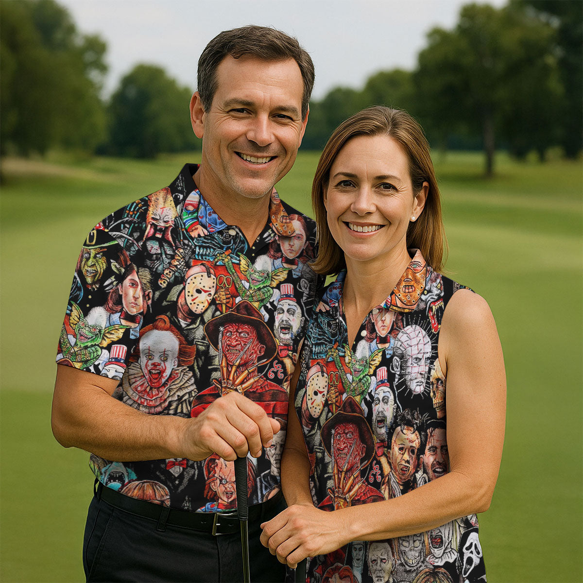 Halloween Golf Shirts Women Golf Top, Gifts For Golf Lovers, Golf Gifts For Women, Ladies Golf Shirts