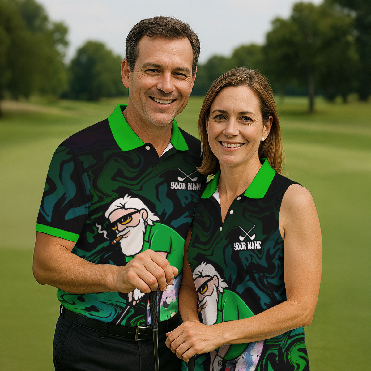 Funny Rippin Butts And Sinkin Putts Polo Shirt, Mens Golf Polo, Golf Apparel For Men