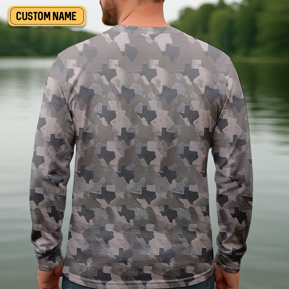 Texas Camo Fishing UPF Shirts, Performance Fishing Shirts, Fishing Gifts For Men, Men's Fishing Shirt