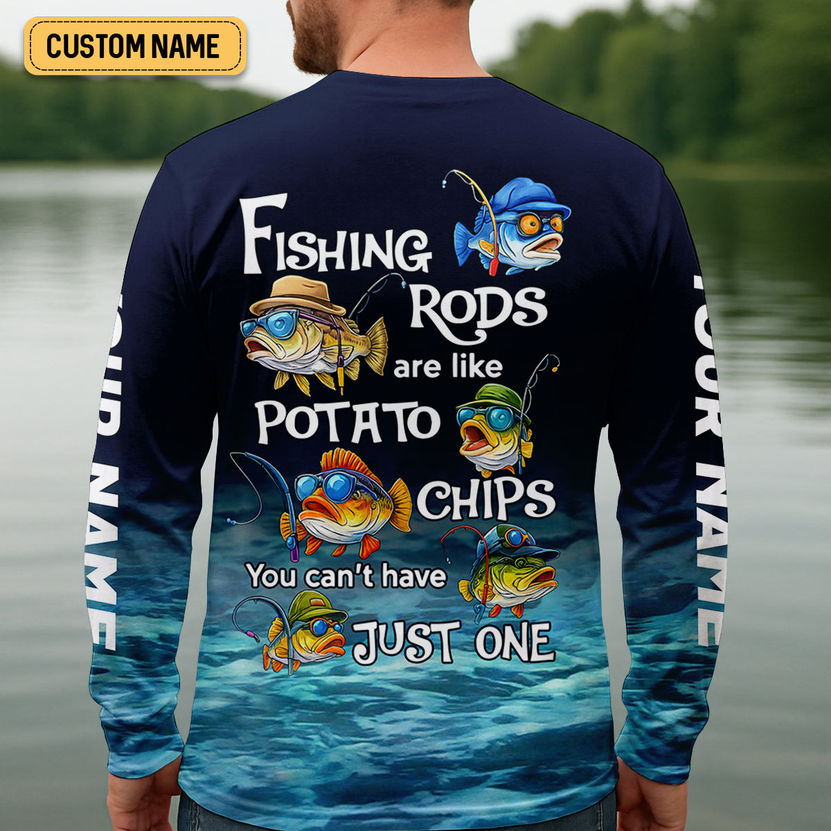 Fishing Rods Are Like Potato Chips Funny Fishing Shirt, SPF Shirt For Men, Gift For Fisherman
