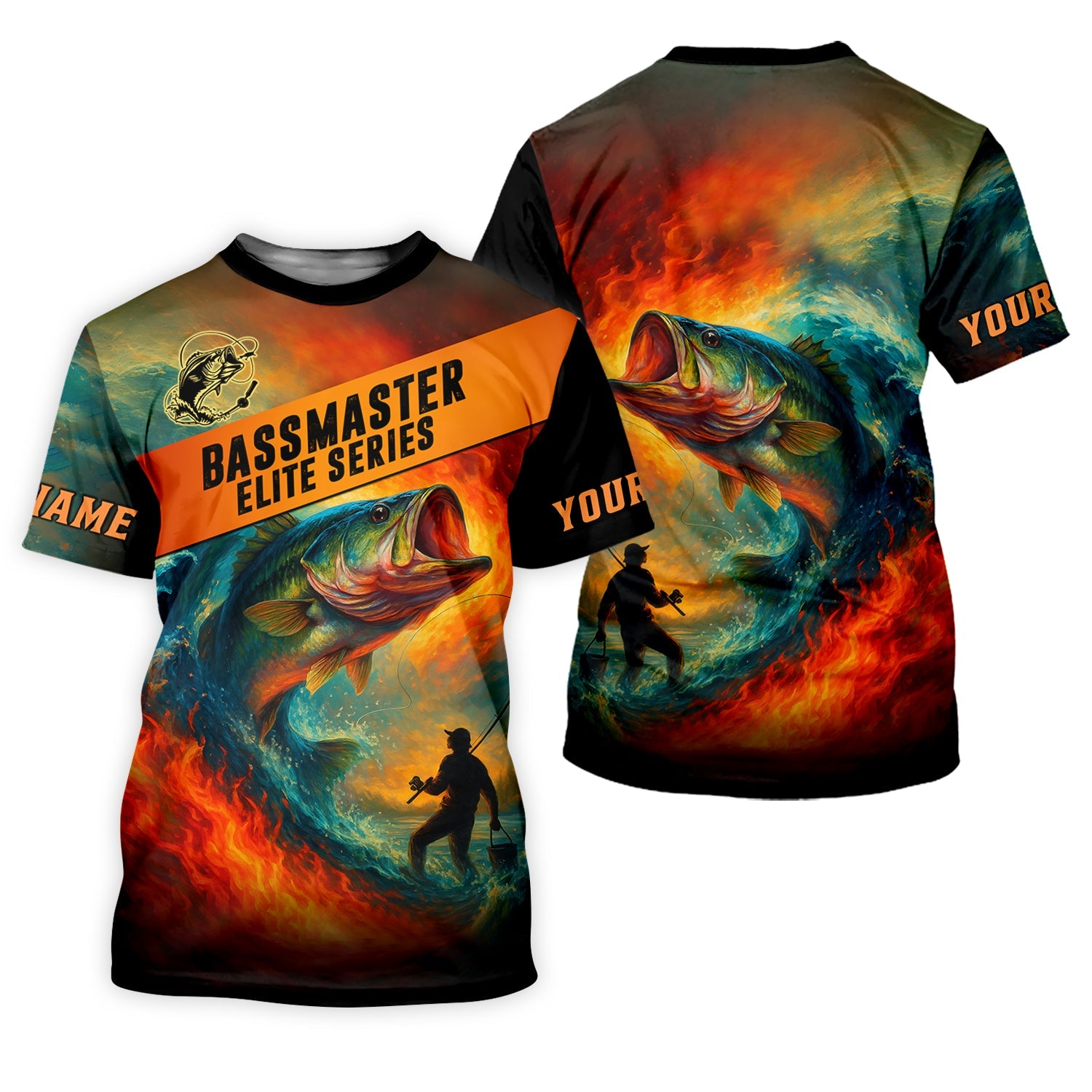 Bass Masters Elite Fishing UPF Shirts, Long Sleeve Fishing Shirts, Fishing Shirts For Men