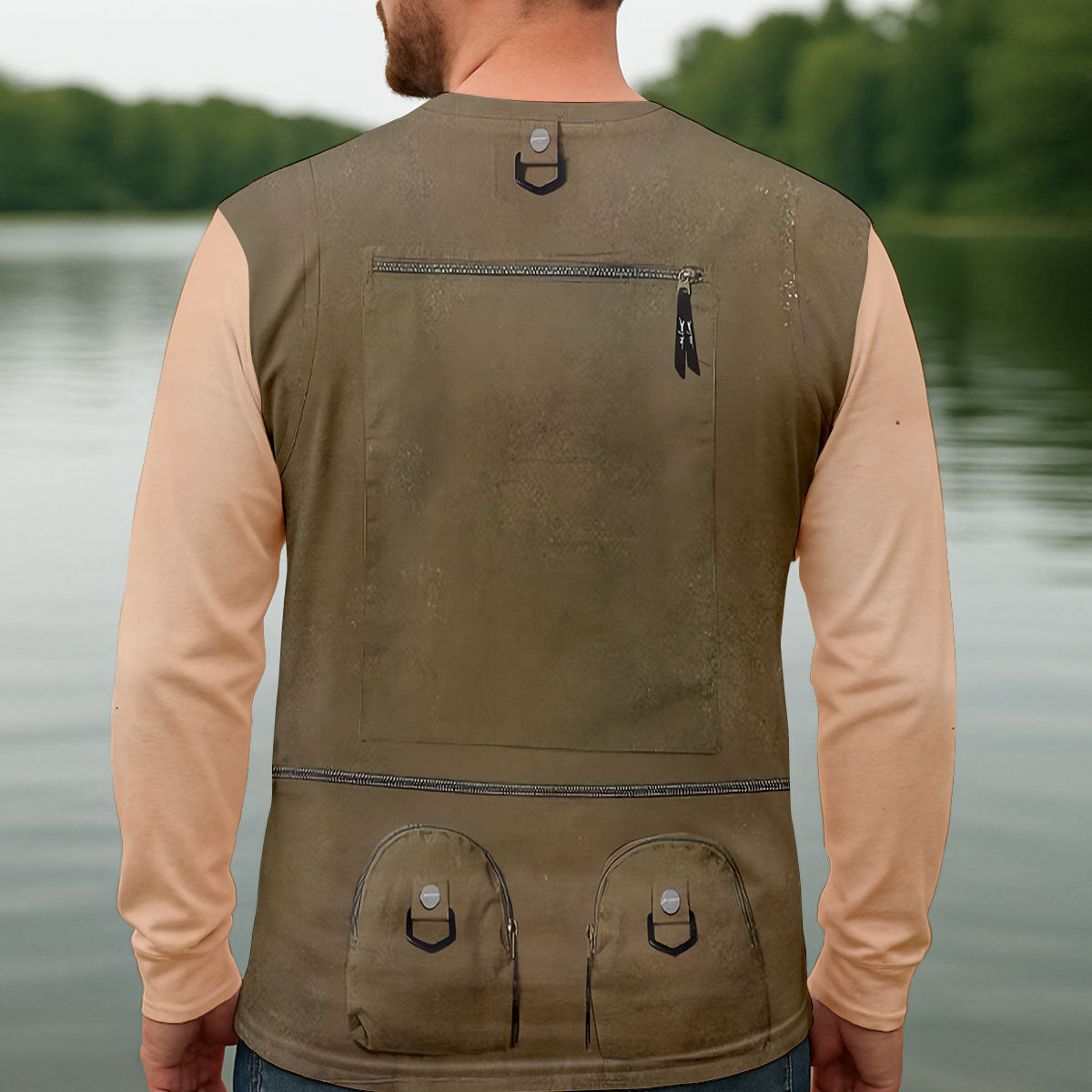 Fishing Vest Shirt, Personalized Fishing Shirt, Fishing UPF Shirts, Custom Fishing Shirt, Fishing Gift for Men