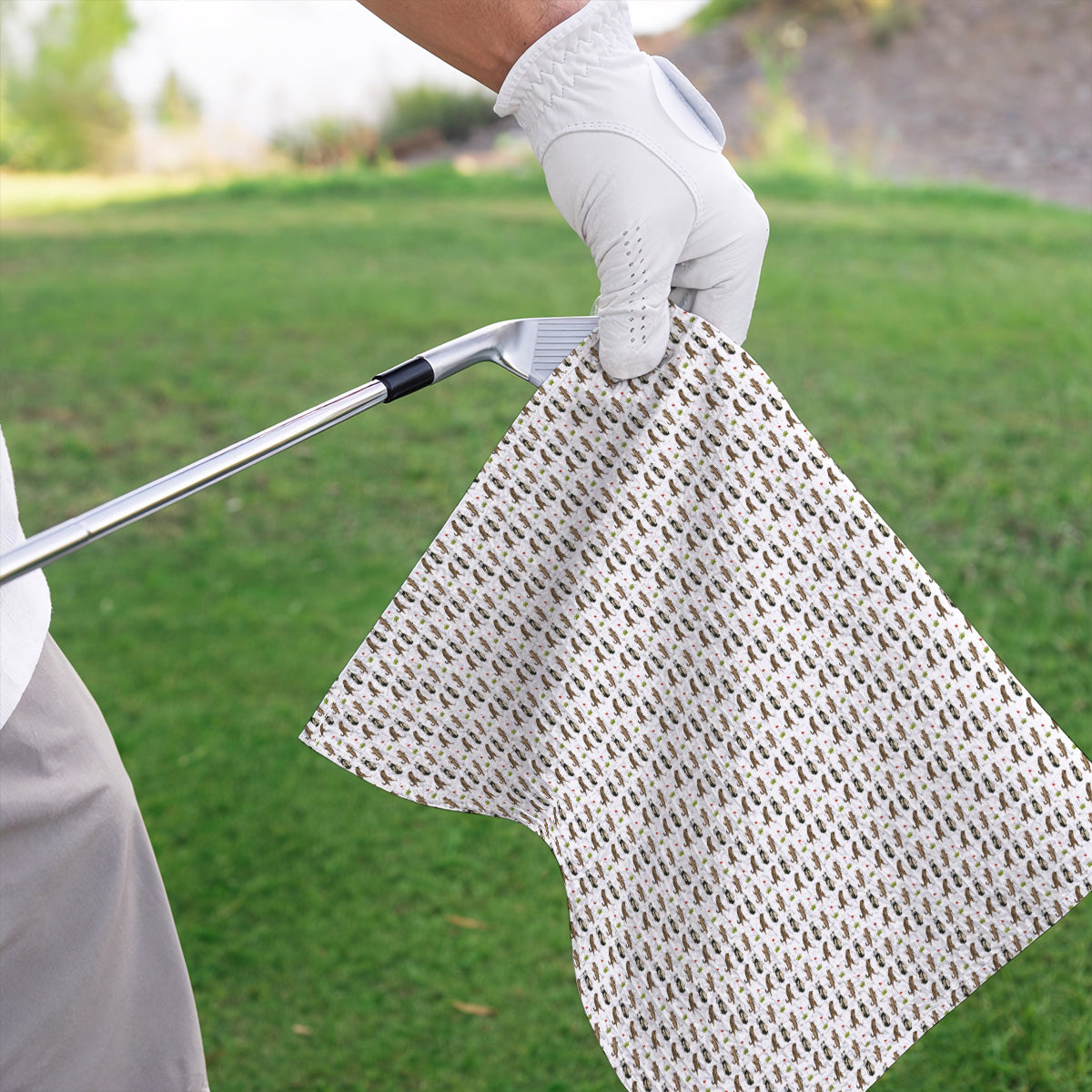 Funny Cat Golf Towels, Cats Pattern Golf Towel, Cat Lover Golf Gift