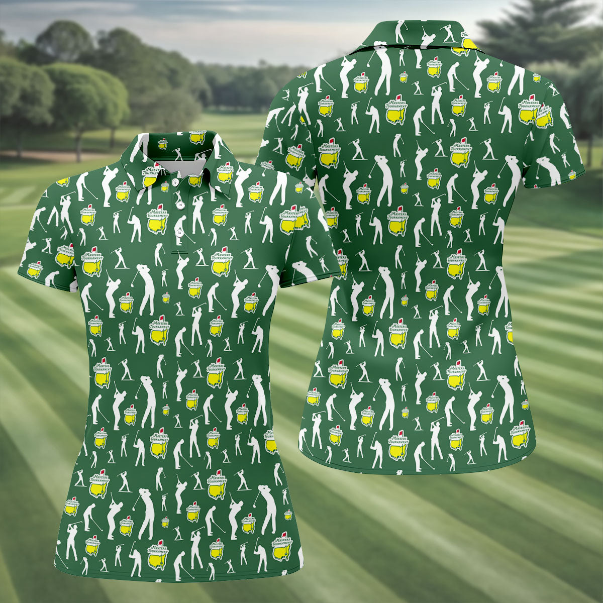 Golf Tournament Golfer Pose Performance Golf Shirt, Women Golf Top, Ladies Golf Shirts