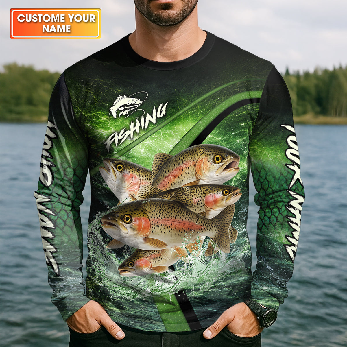 Fish Around And Find Trout Fishing UPF Shirt – Trout Fishing Shirt, Funny Fishing Shirt for Men