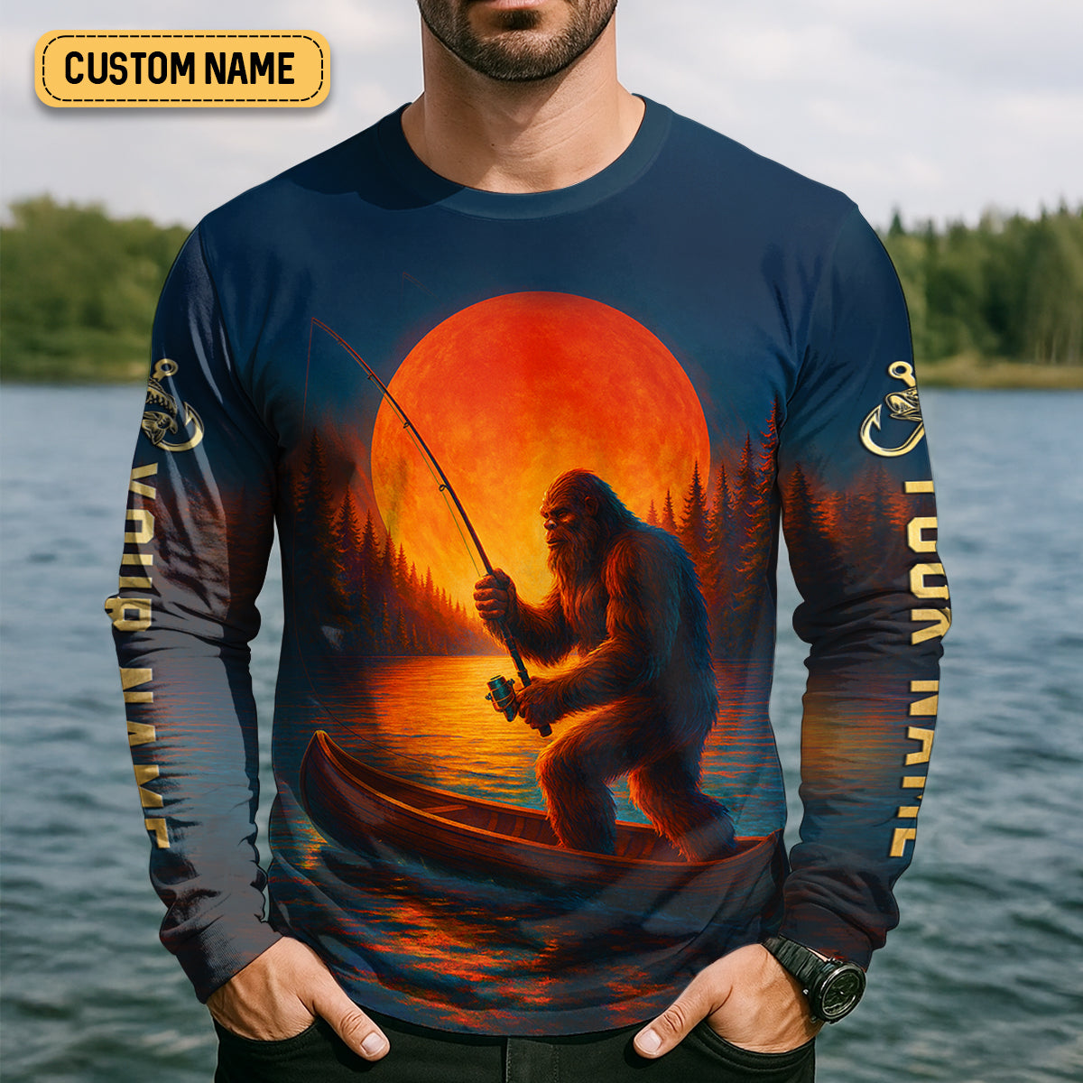 I Can't Work Today My Arm Is In A Cast Fishing UPF Shirts, Funny Fishing Shirt, Fishing Gifts For Men
