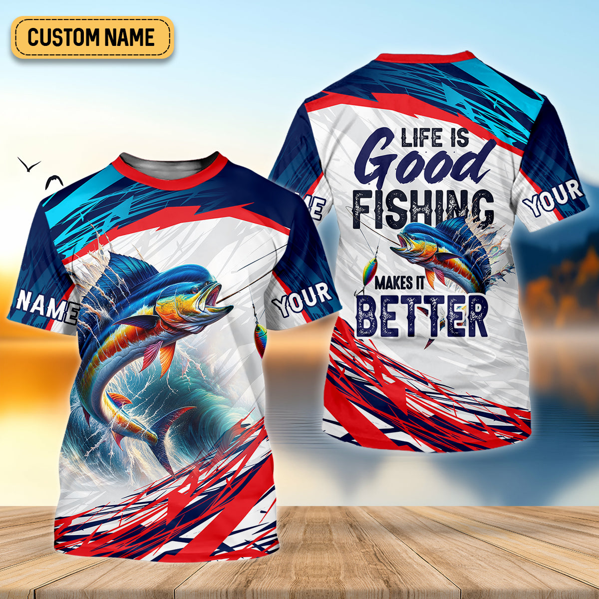 Life Is Good Fishing Makes It Better SPF Shirts, Fishing Shirts For Men, Funny Fisherman Gift