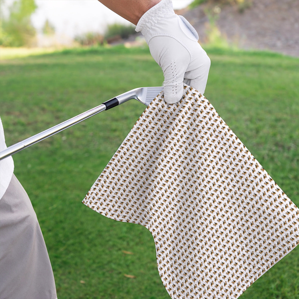 Funny Corgi Golf Towels For Golfer, Corgi Pattern Golf Towel, Dog Lover Golf Gift