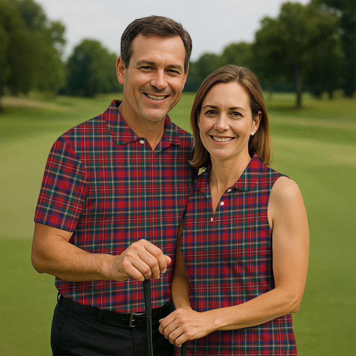 Classic Christmas Festive Golf Polo Shirt, Mens Golf Shirts, Polo Shirts For Men