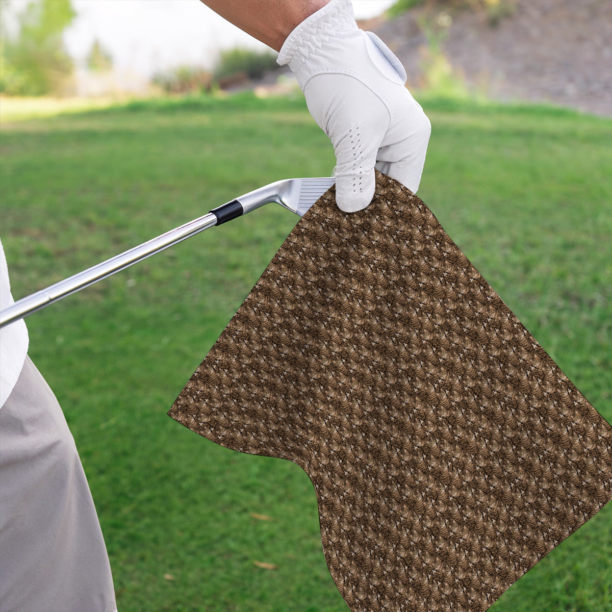 Funny Cat Pattern Golf Towels, Cats Golf Towel For Pet Lover, Golf Gift For Golfer