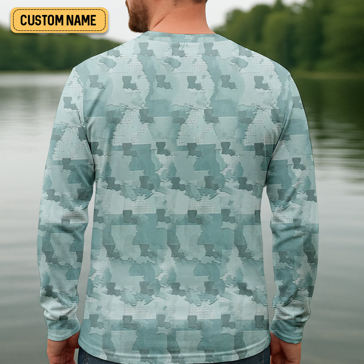 Florida Camo Fishing UPF Shirts, Performance Fishing Shirts, Fishing Gifts For Men, Men's Fishing Shirt