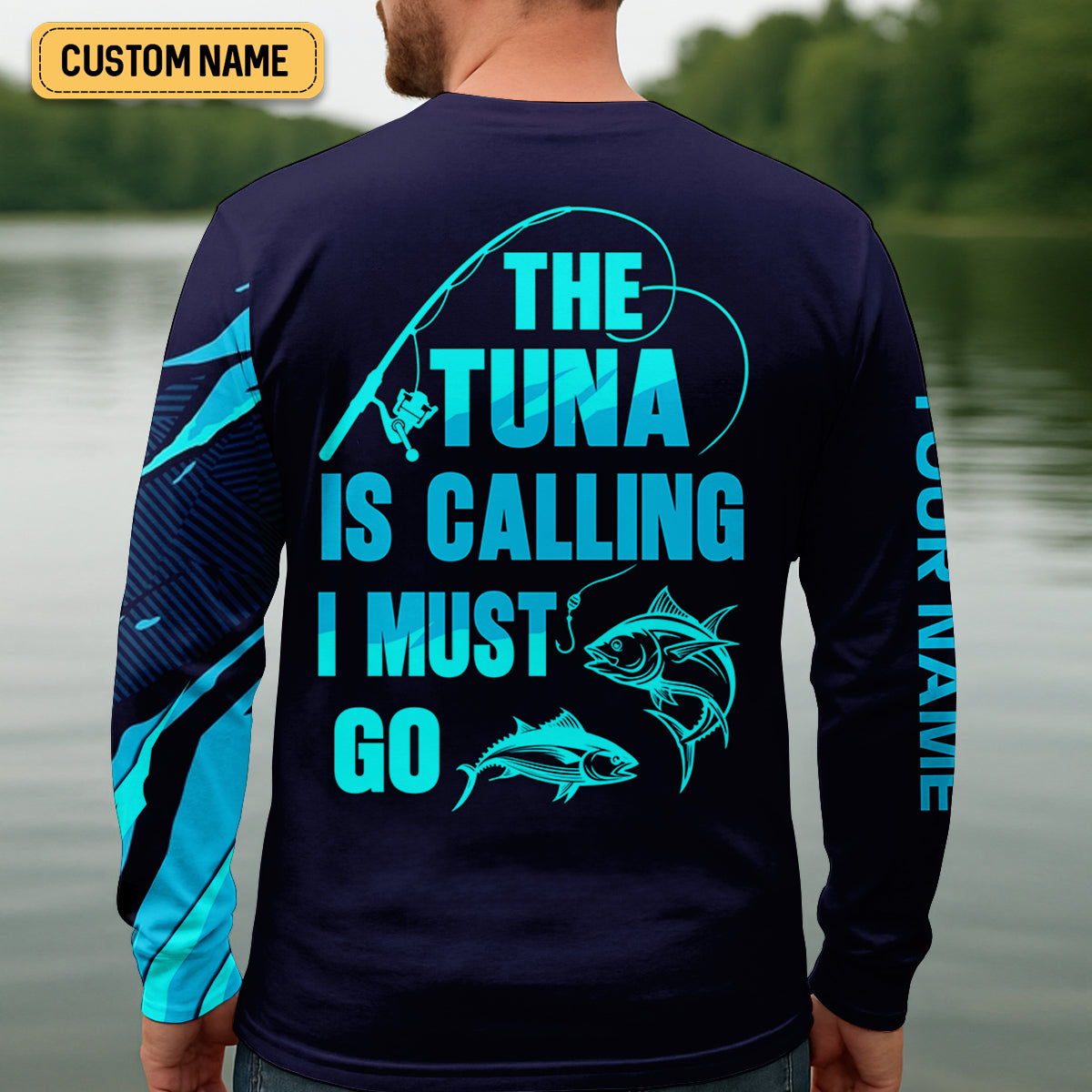 The Tuna Is Calling I Must Go Tuna Fishing SPF Shirt For Men, Fishing Gifts For Men, Fishing Shirts For Men