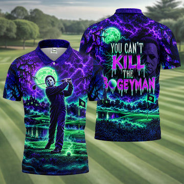 Halloween You Can't Kill The Bogeyman Horror Character Shirt, Mens Polo Shirt, Golf Wear