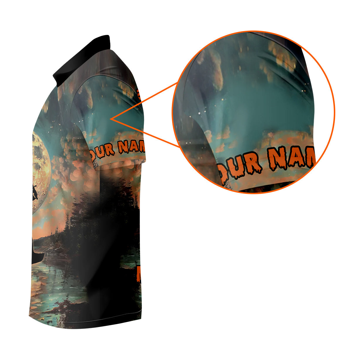 Bigfoot Saw Me Fishing But Nobody Believes Him Funny Sasquatch Fishing SPF Shirt For Men