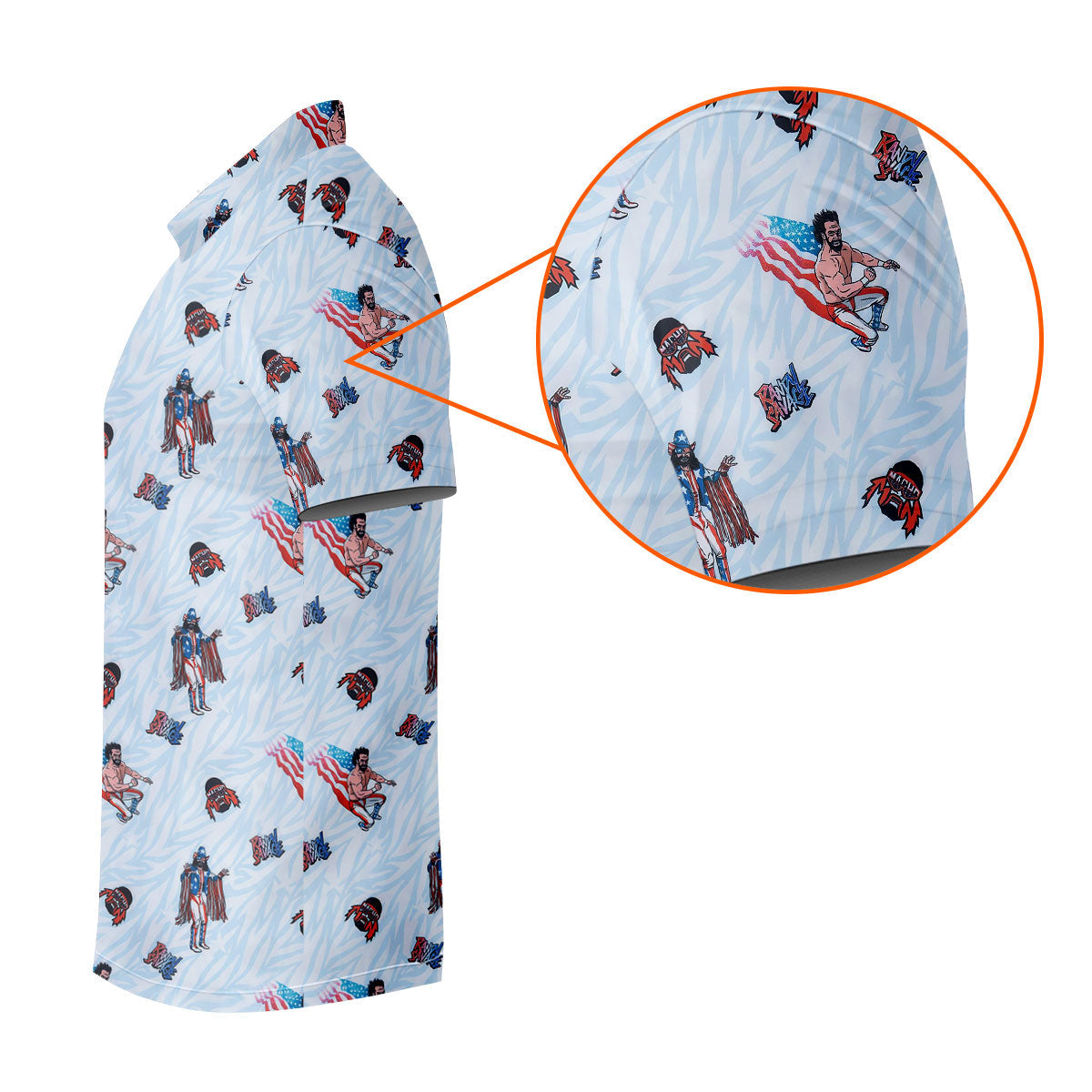 Randy Savage Patriotic Golf Shirt, Women's Golf Tops, Golf Shirts For Women