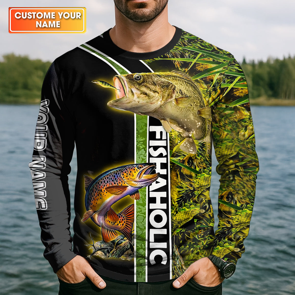 I Love It When She Bends Over Fishaholic Fishing UPF Shirts, Funny Fishing Shirt, Fishing Gift for Men