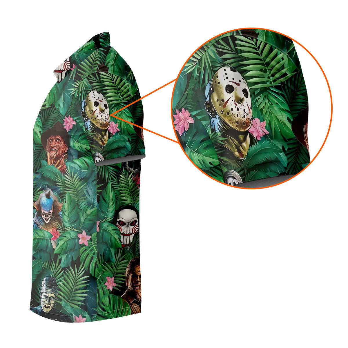 Hidden Horror Villains Jungle Hawaiian Golf Shirt, Hawaiian Golf Shirt, Golf Polo Shirts For Men