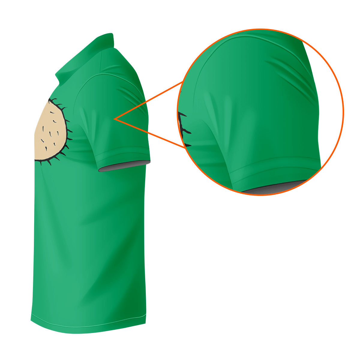 Green Funny Dickhead Faux Chest Golf Shirt, Men's Golf Shirt, Mens Polo Shirts