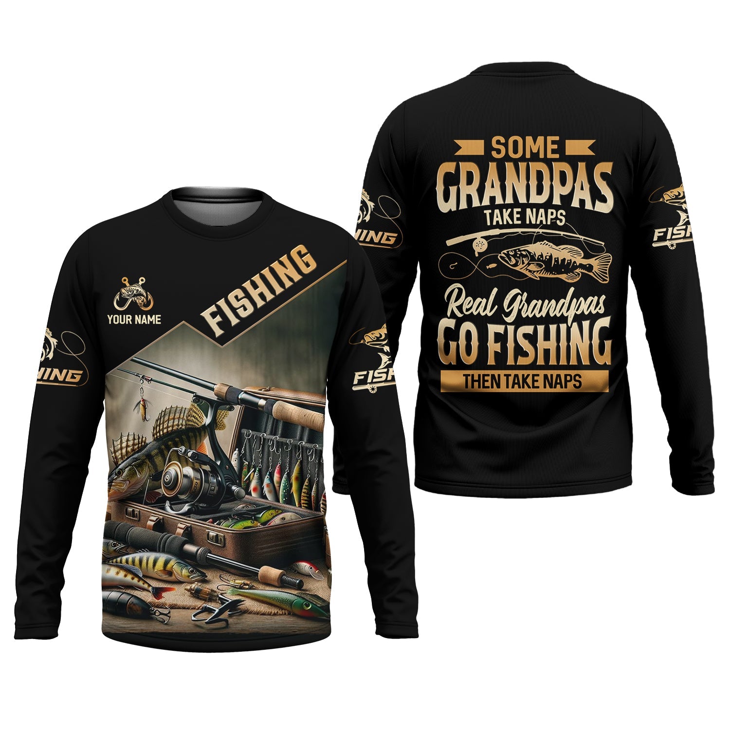 Some Grandpas Take Naps, Grandpa Fishing SPF Shirt, Best Fishing Gifts, Hilarious Fishing Shirts