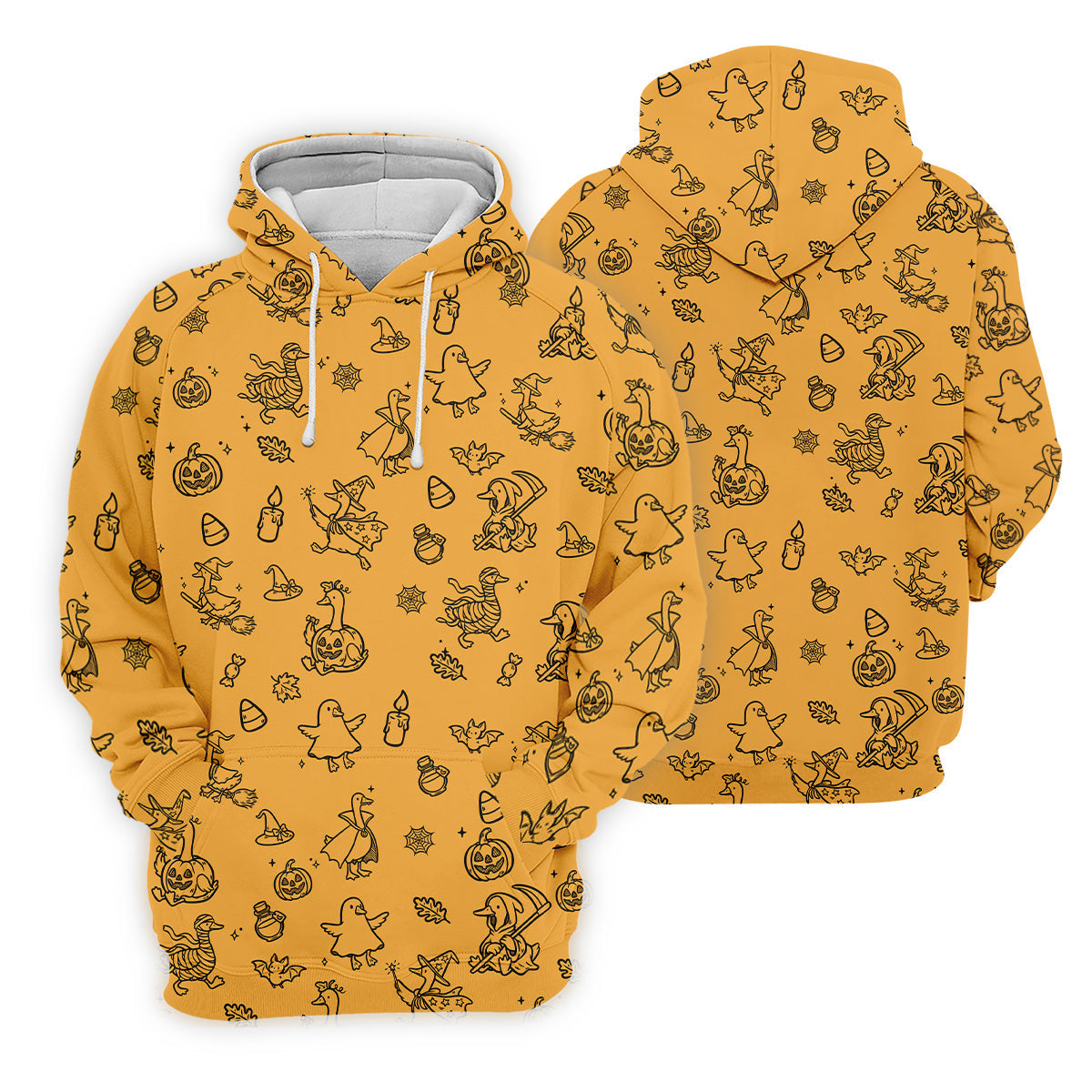 Goose Halloween, Doodle Pattern, Yellow Golf Shirt, Sleeveless Womens Golf Shirts, Women Golf Top, Ladies Golf Shirts