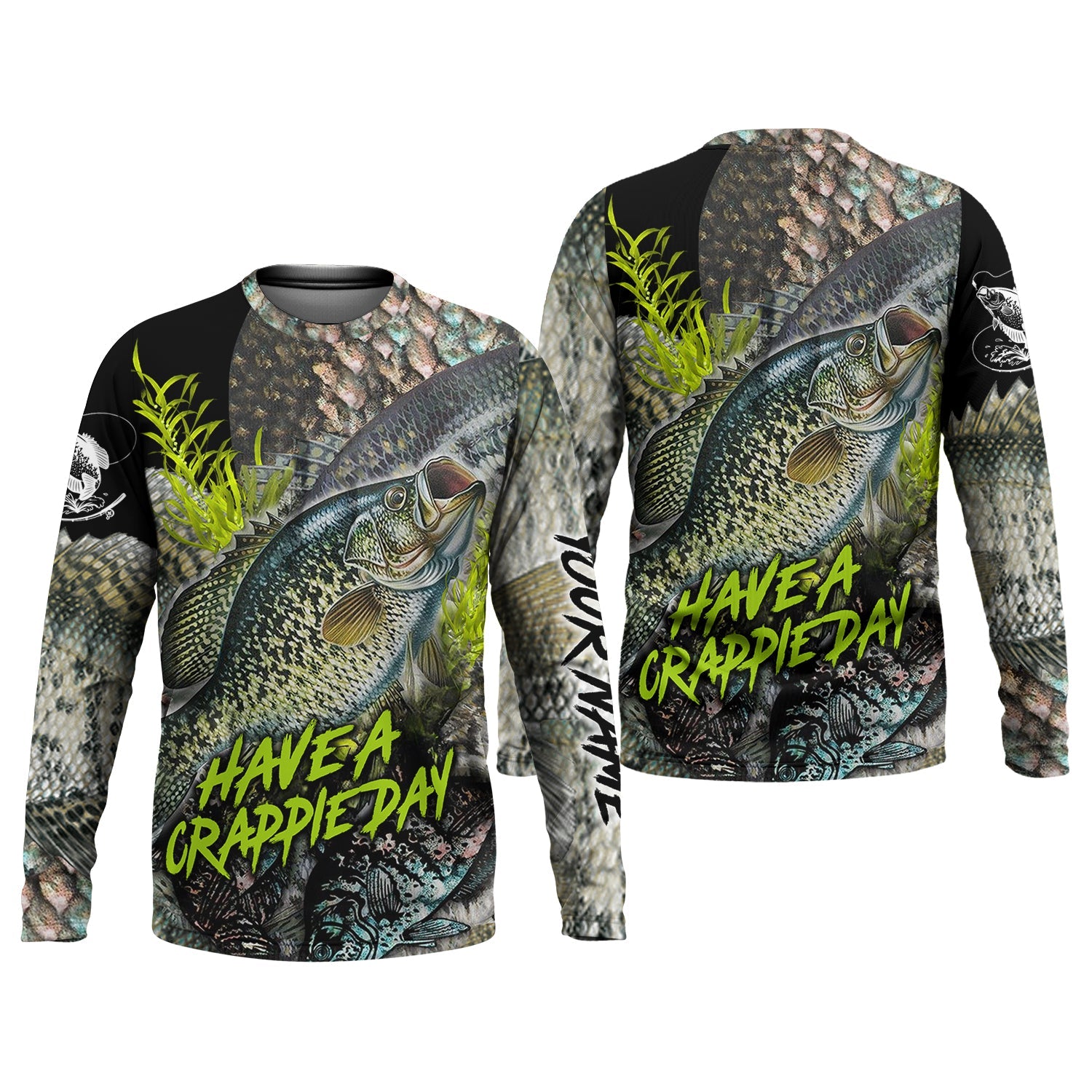 Have A Crappie Day Long Sleeve Sun Shirt, Tournament Fishing Shirts, Camo Long Sleeve Shirt, Fishing Shirts For Men