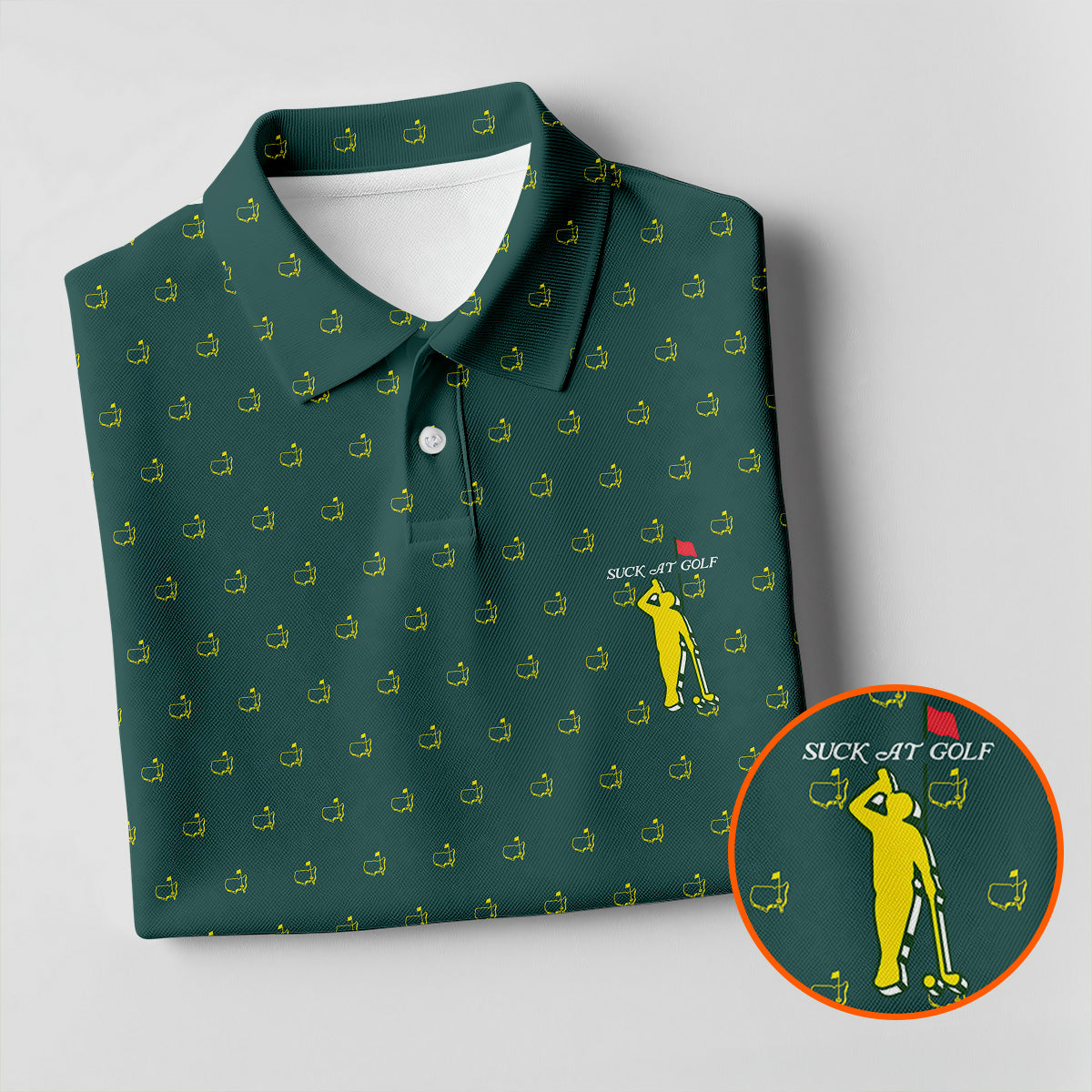 Suck At Golf Augusta Golf Tournament Women's Golf Shirts, Ladies Golf Polos, Golf Shirt For Women