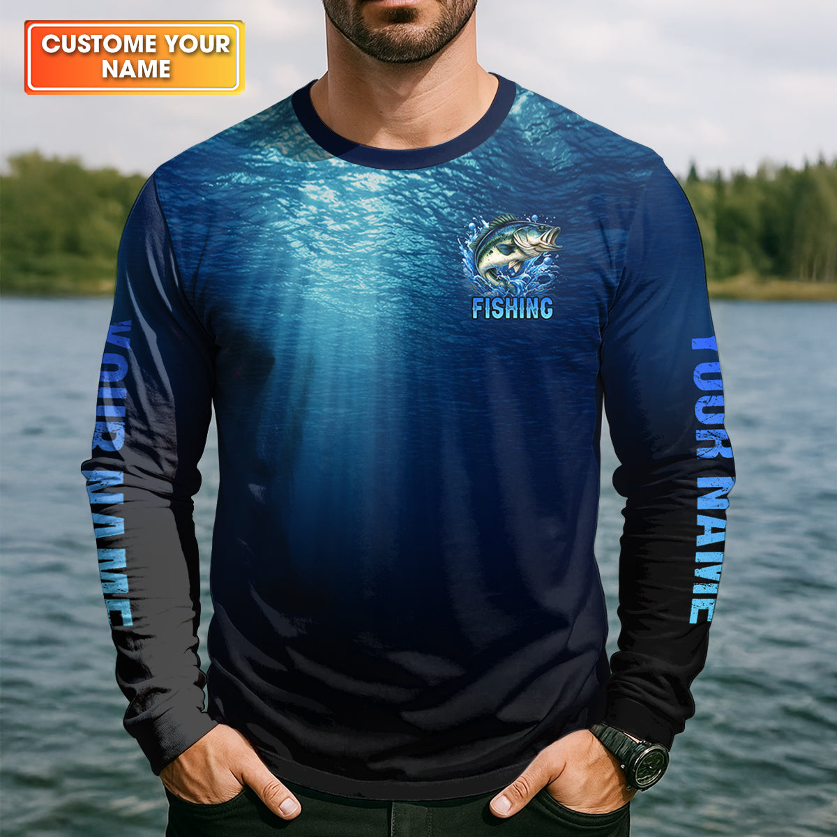 Sorry Can't Talk, Personalized Fishing Shirt, Fishing UPF Shirts, Mens SPF Shirt, Funny Fisherman Gift