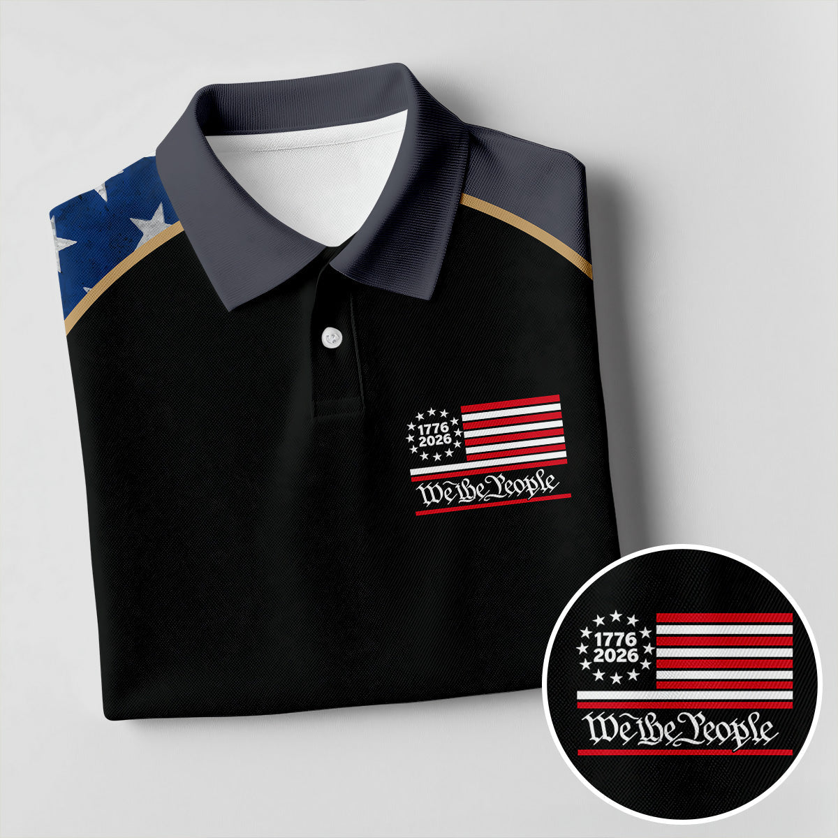 1776-2026 We The People 4th Of July Golf Shirt, Patriotic Golf Shirt, 250 Years Of America Women's Golf Tops