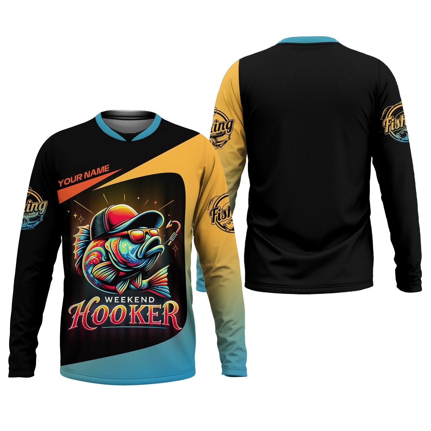 Weekend Hooker Performance Fishing Shirts, SPF Shirt For Men, Hooded Fishing Shirt, Fishing Shirts For Men