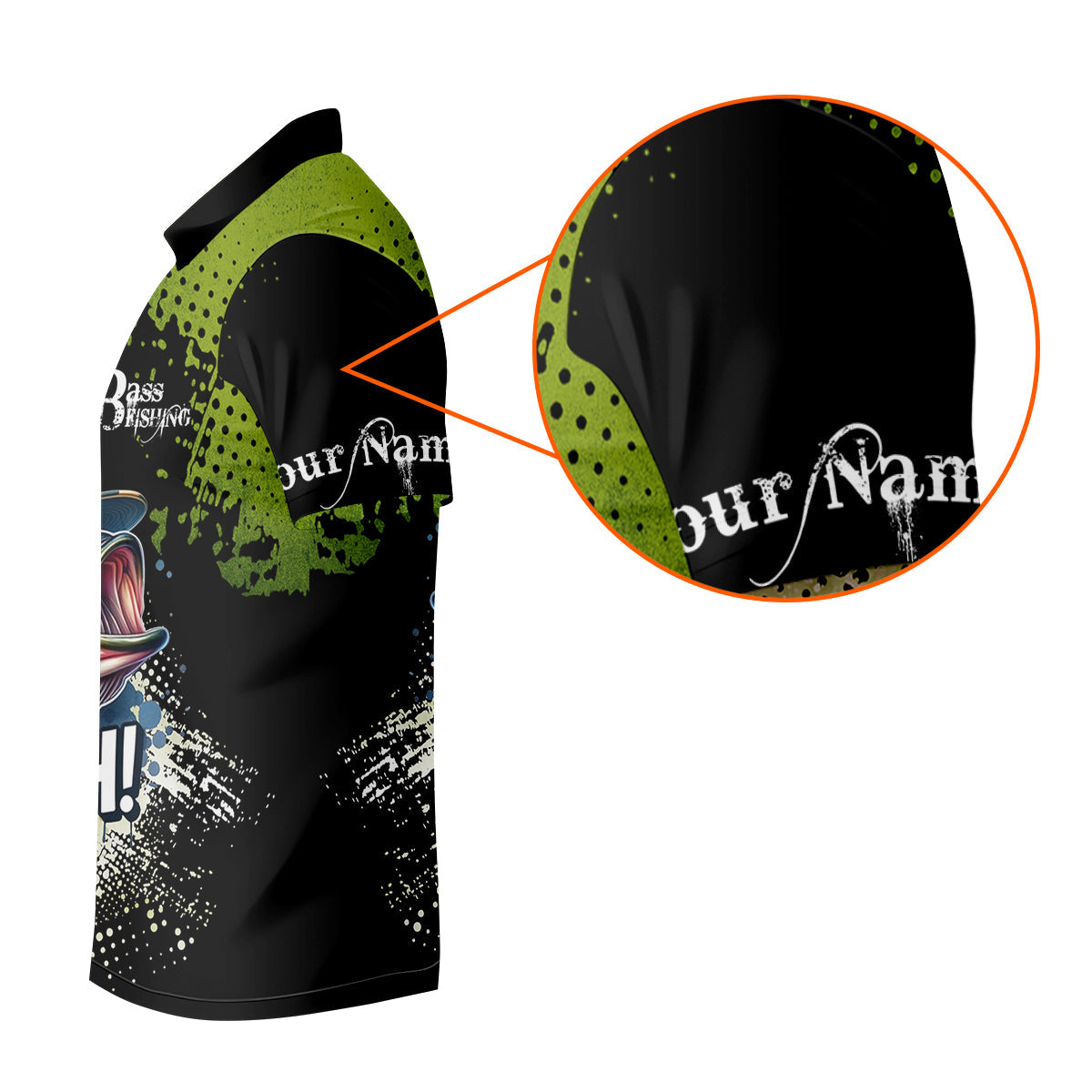 Bass Fishing Shirt, Fishing UPF Shirts, Team Fishing Shirt, SPF Shirt For Men, Fishing Gifts For Men