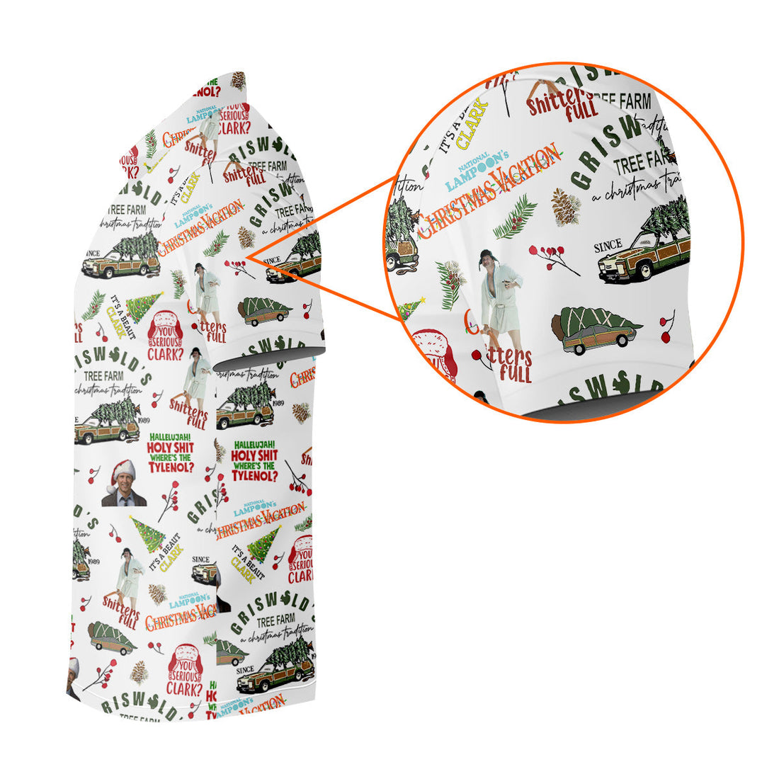 Tree Farm Christmas Golf Shirt, White Polo Shirt ??ns, Fun Golf Shirts For Men, Golf Gift For Men