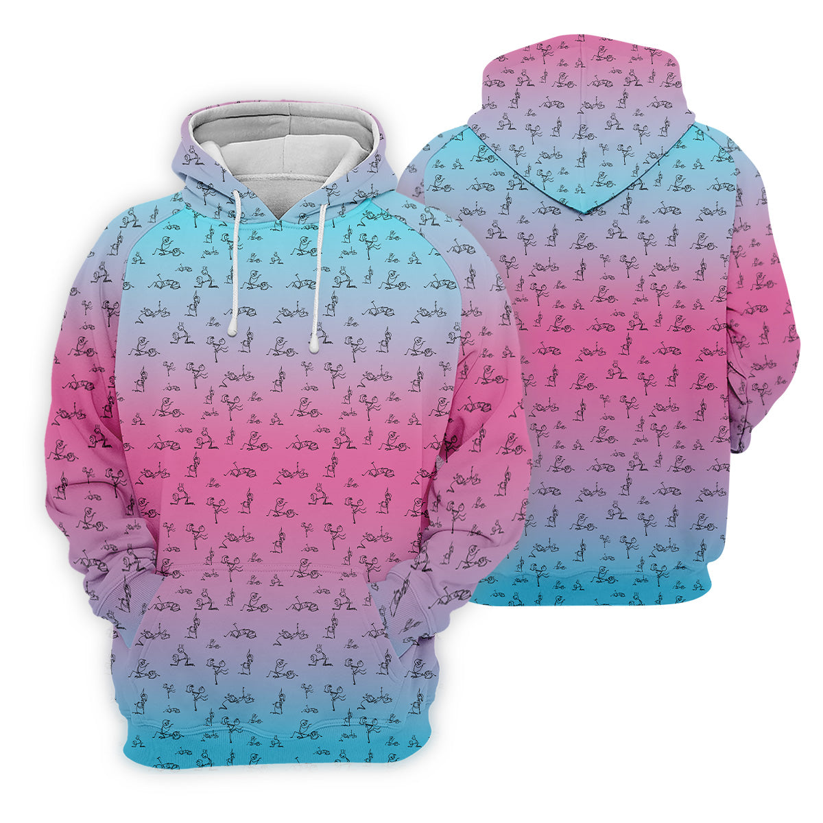 Stick Figure Couple Pink Blue Fun Womens Golf Shirts, Ladies Sleeveless Tops, Ladies Golf Polos