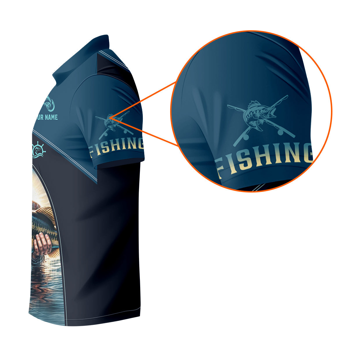 Mine's So Big I Have To Use Two Hands Funny Fishing Shirt, SPF Shirt For Men, Gift For Fisherman