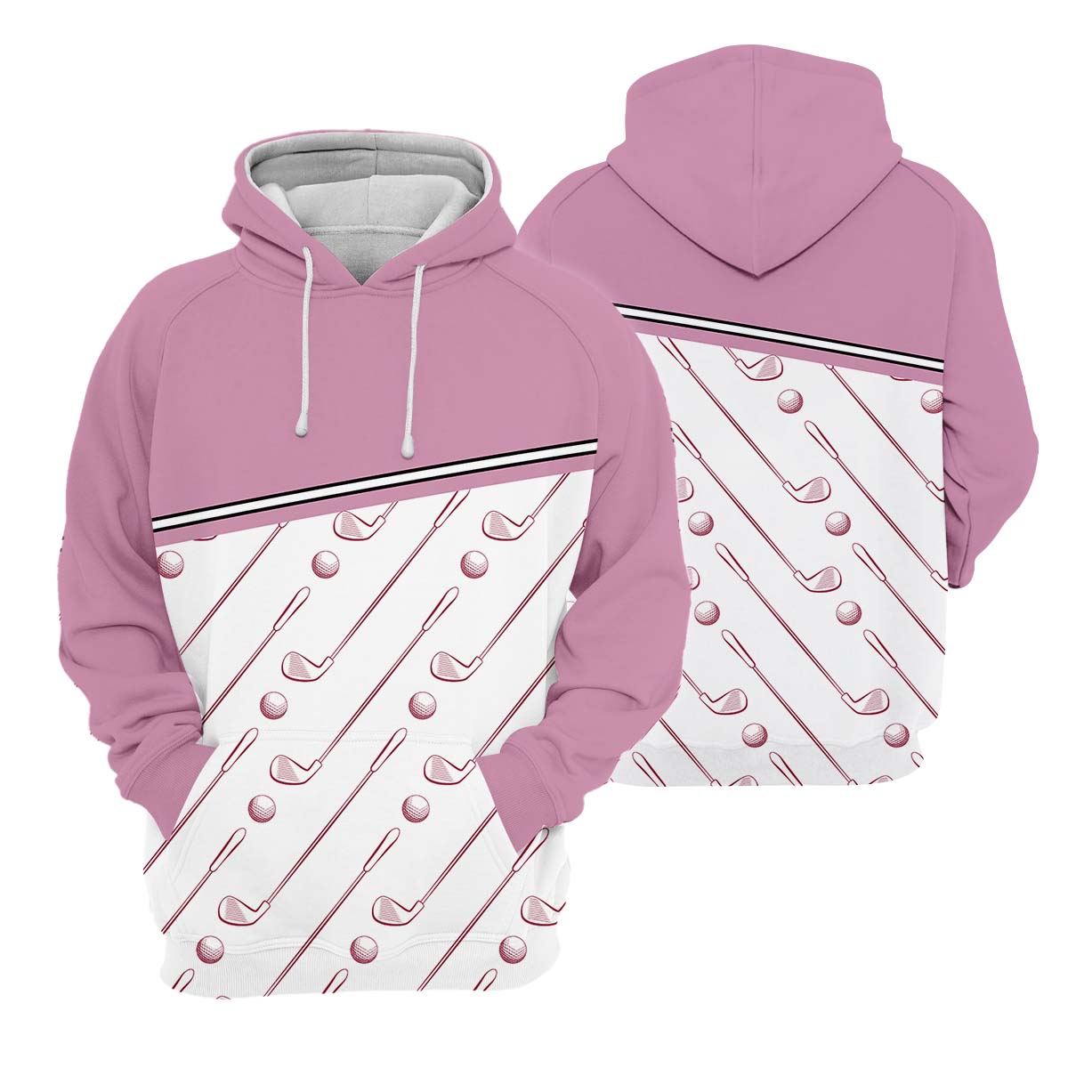 Pink Womens Golf Polo ShirtGolfing Apparel, Womens Golf Gifts