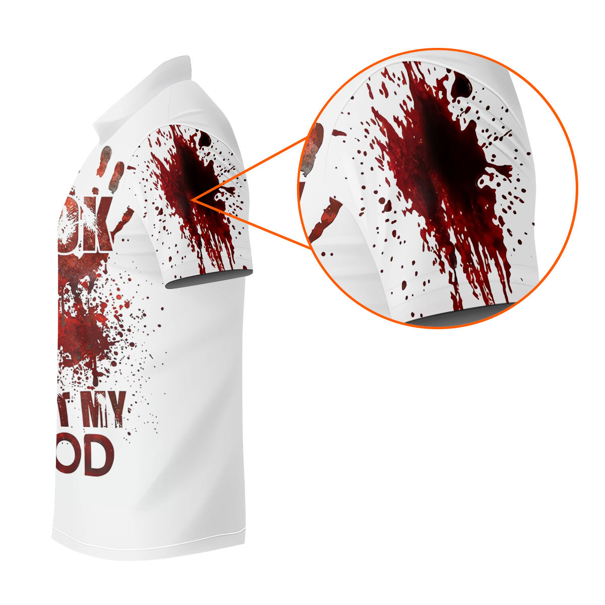 I'm OK It's Not My Blood Halloween Golf Polo Shirt, Mens Golf Apparel, Hawaiian Golf Shirt