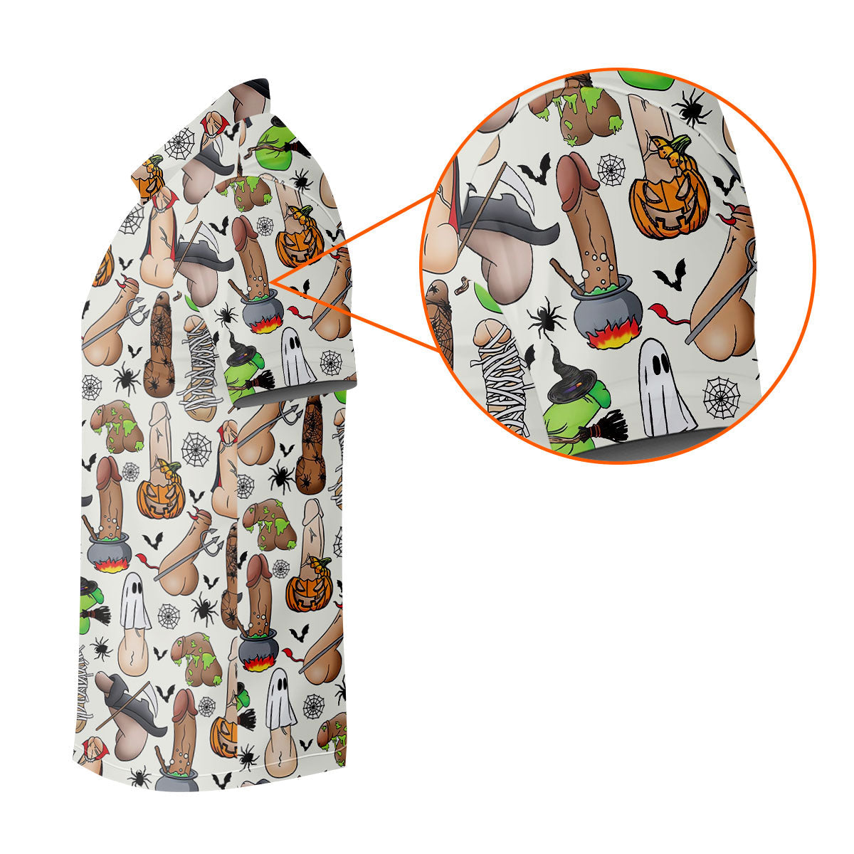 Funny Adult Halloween Pattern Golf Polo Shirt, Ladies Golf Tops, Golf Shirts For Women