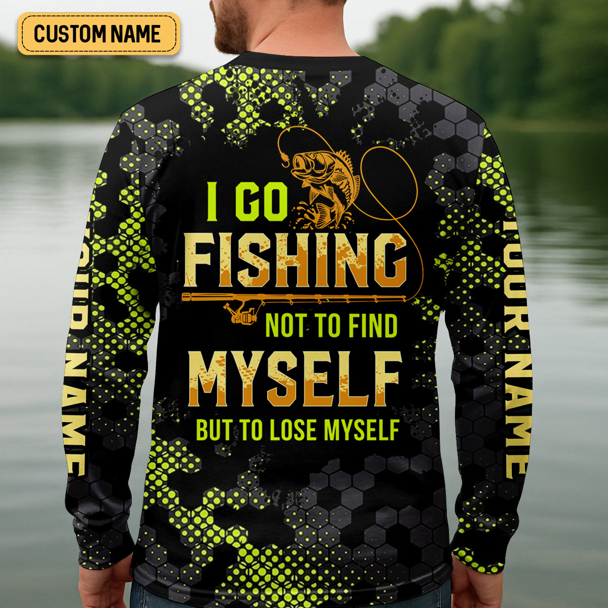 I Go Fishing Not To Find Myself But To Lose Myself Funny Fishing Shirt, SPF Shirt For Men, Gift For Fisherman
