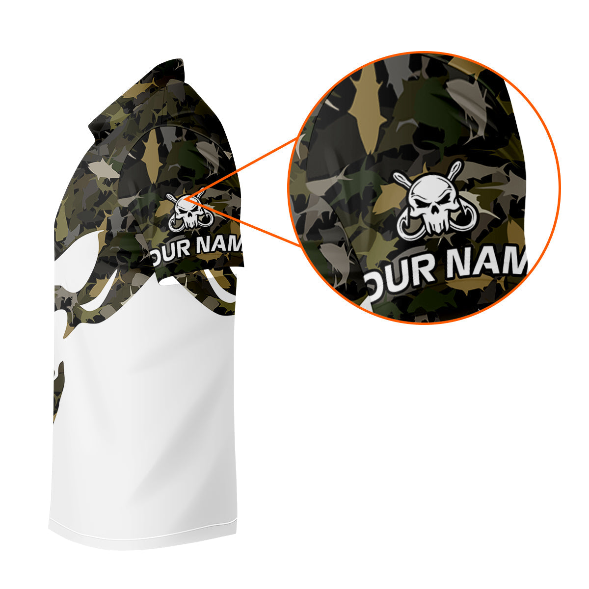 Deep Ocean Fishing SPF Shirt For Men, Camouflage Fishing Shirts, Fishing Gifts For Men, Men's Fishing Shirt
