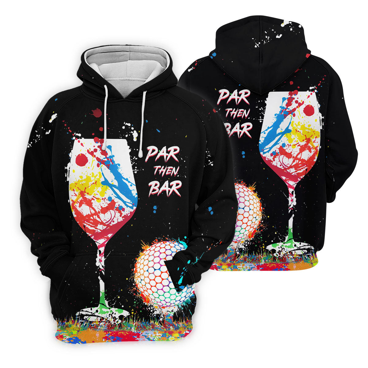 Par Then Bar Sleeveless Womens Golf Shirts, Fun Womens Golf Shirts, Ladies Long Sleeve Golf Shirts
