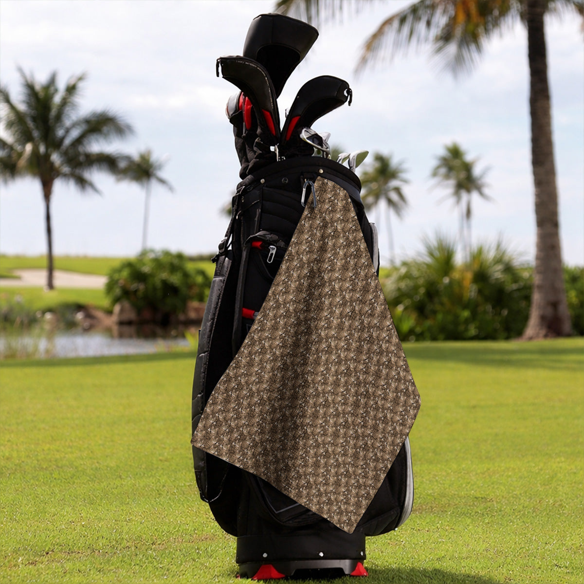 Funny Cat Pattern Golf Towels, Cats Golf Towel For Pet Lover, Golf Gift For Golfer