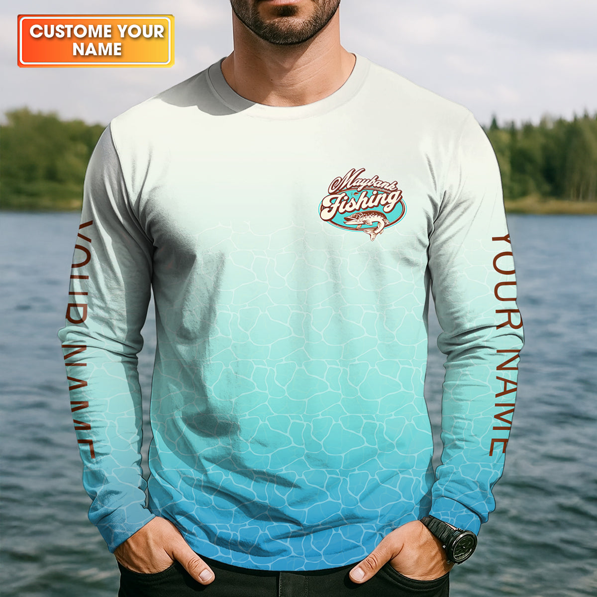 Maybank Fishing Deep Sea Charters Funny Fishing Shirt, Fishing UPF Shirts, Fishing Shirts For Men