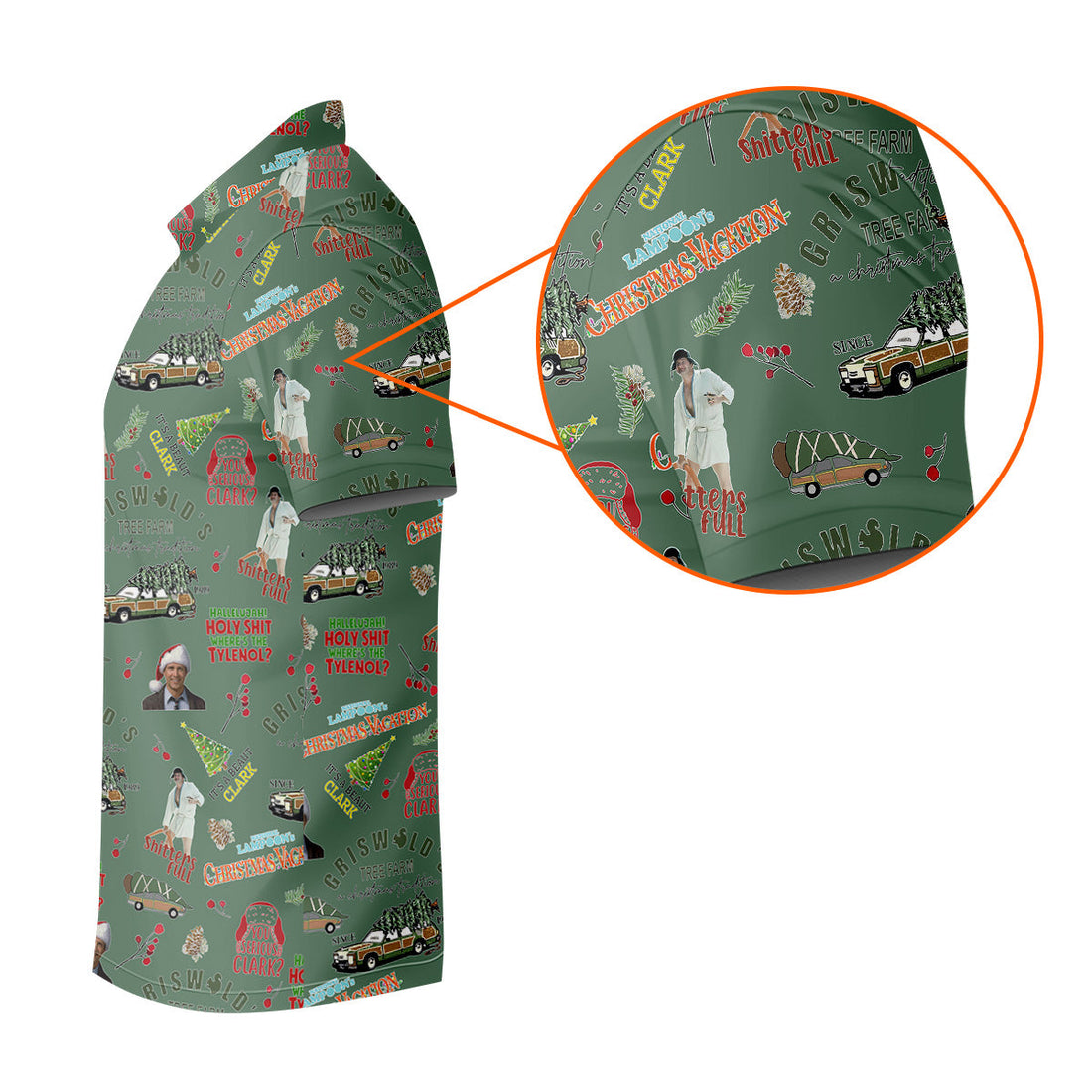 Tree Farm Moss Green Christmas Golf Shirt, Men's Funny Golf Shirts, Polo Shirts For Men