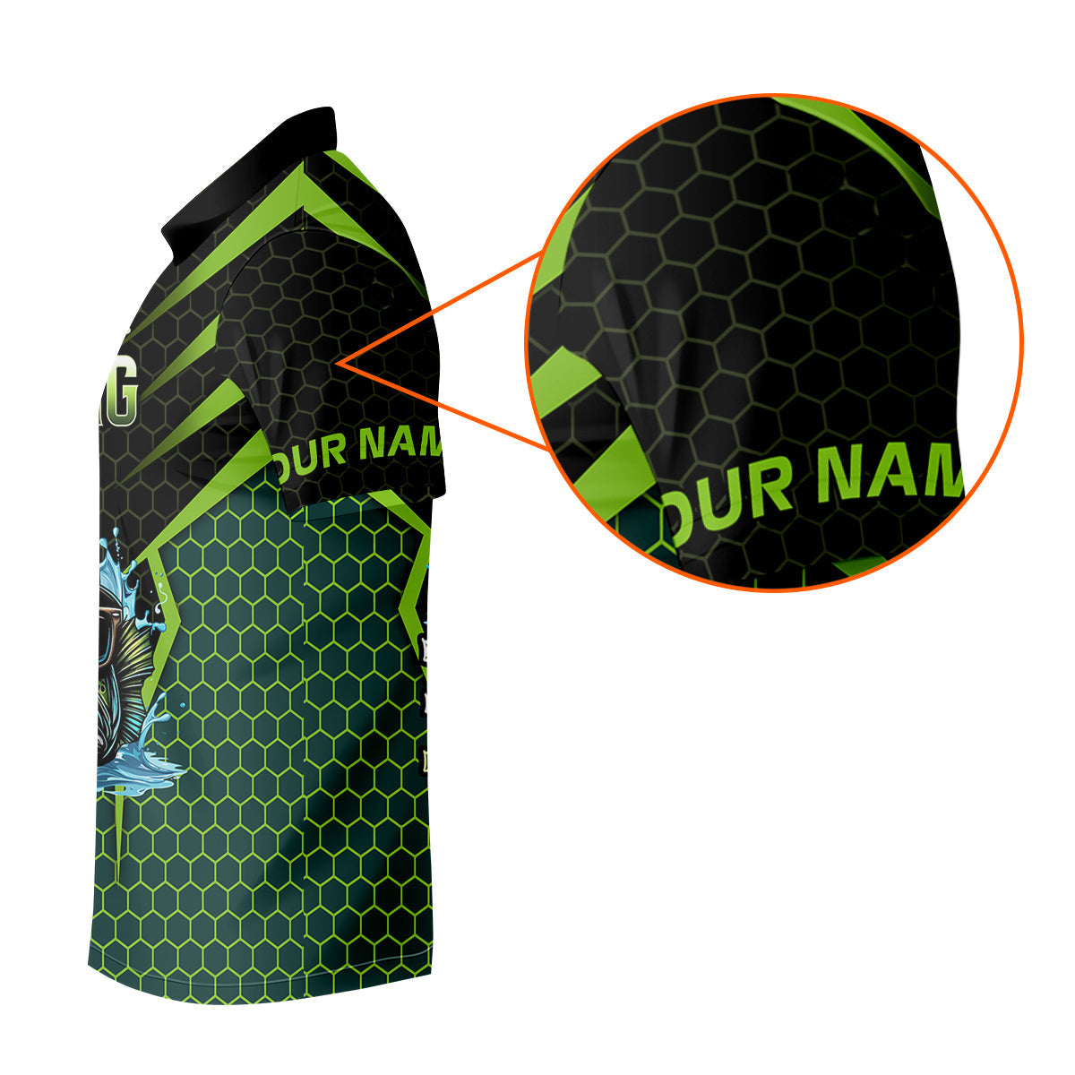 Basshole Funny Fishing Shirt, Camouflage Fishing Shirts, SPF Shirt For Men, Hooded Fishing Shirt